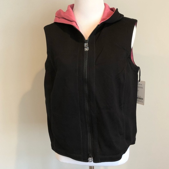 Worth Black & Pink Doubleface Neoprene Hoodie Vest - Picture 1 of 6